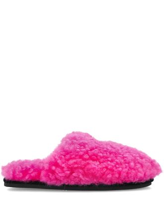 Kurt Geiger Kensington embellishment slippers - women - Fabric/Rubber/Artificial Fur - 36 - Pink