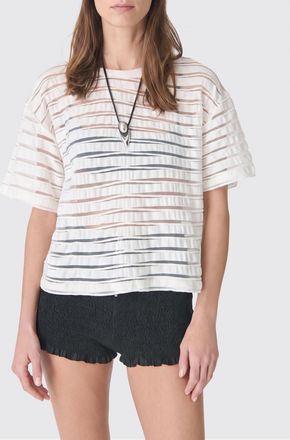 Iro T-shirt Ulizia in misto cotone a righe