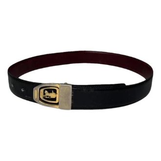 Celine Pre-owned Leather Belt - female - Celine Vintage - Vintage Belts - Black - ONE SIZE - Pre-owned
