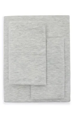 Nordstrom Rack Heathered Jersey 4-Piece Sheet Set in Grey Opal at Nordstrom Rack, Size Twin X-Long