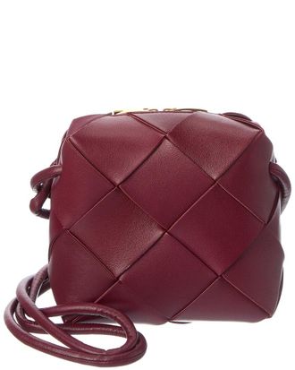 Bottega Veneta Cassette Mini Intrecciato Leather Camera Bag