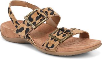 Vionic Reese Sandal in Tan Leopard at Nordstrom, Size 7.5