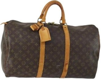 Louis Vuitton Pre-owned Weekend Bags, female, Brown, Size: ONE SIZE Pre-owned Vintage Weekend Bag