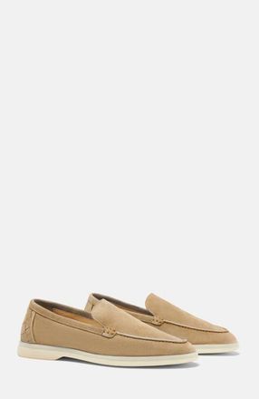Scarosso Ludovica Woven Loafers in Desert Sand - Suede at Nordstrom, Size 38.5