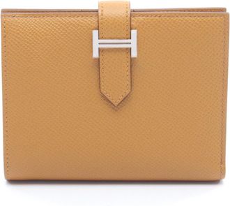 Herm&egrave;s Brown Epsom Leather Leather Wallet (Bi-Fold) (Pre-Owned)