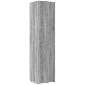 vidaXL Vidaxl - Credenza Grigio Sonoma 45x42,5x185 cm in Legno Multistrato
