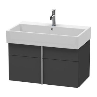 Duravit Duravit Vero Air Mueble De Pared 78,4 X 43,1 Cm, 1 Caj&oacute;n, 1 Extra&iacute;ble, Para Vero Air 235080, Color (frente/cuerpo): Grafito Mate Decoraci&oacute;n - Va650704