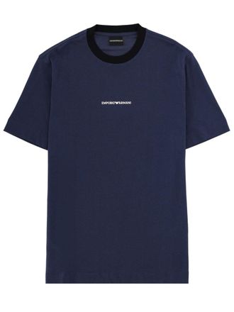 Emporio Armani T Shirt With Logo And Embroidery