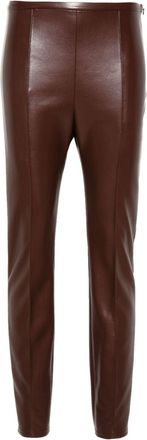 Philosophy di Lorenzo Serafini faux-leather leggings - women - Polyurethane Resin/Polyester - 46 - Brown