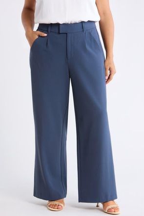 Wit & Wisdom Skyrise High Rise Extended Tab Pants in Orion Blue at Nordstrom, Size 14W