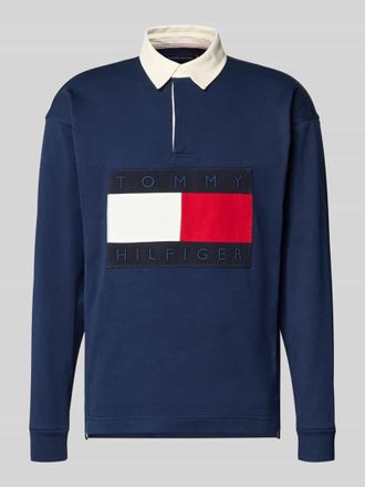 Tommy Hilfiger Regular Fit Sweatshirt aus reiner Baumwolle in Marine, Gr&ouml;&szlig;e XXL