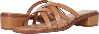 Madewell Womens Jeni Heeled Sandal In Amber Brown