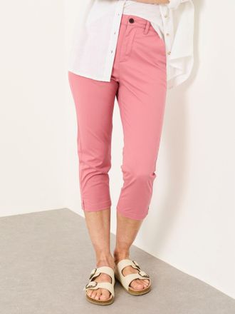 Fat Face FatFace Farnham Pink Cropped Slim Chino Trousers