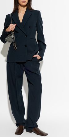 Alaia Double-breasted Blazer, Womens, Green