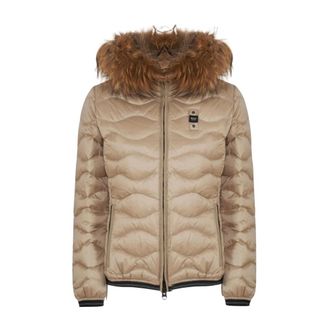 Blauer Dames, Jassen, Beige, Maat: XS Nylon