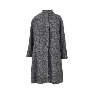 Emporio Armani M&eacute;lange wool blend coat Woman 40