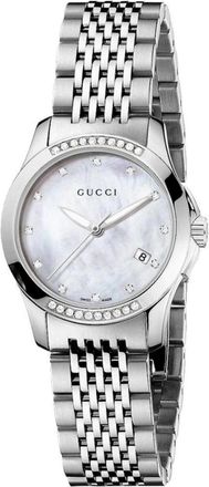 Gucci Ya 126510 Horloge - Dames - Horloges - Grijs - ONE Size - Accessoires