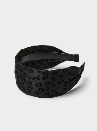 Simons Womens Leopard wide headband