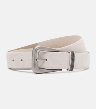 Brunello Cucinelli Monili suede belt