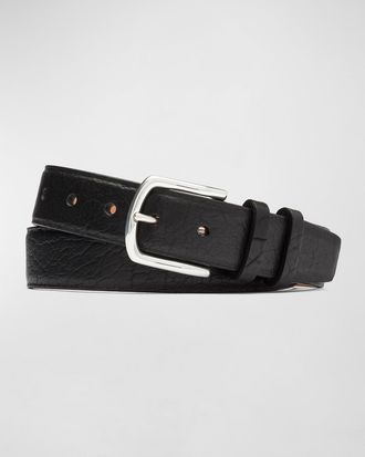 W. Kleinberg Mens Tucson Bison Belt w/ Nickel Buckle