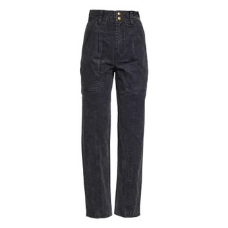 Isabel Marant Loose Fit Jeans, female, Black, S, Kiana Trousers