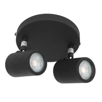Steinhauer Mexlite - Faretto - Upround Led - Nero - Metallo - &Oslash; 24cm - Gu10