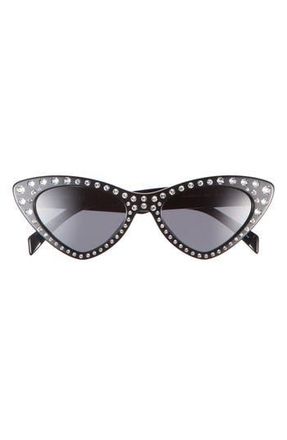 Moschino 52mm Cat Eye Sunglasses in Black at Nordstrom Rack