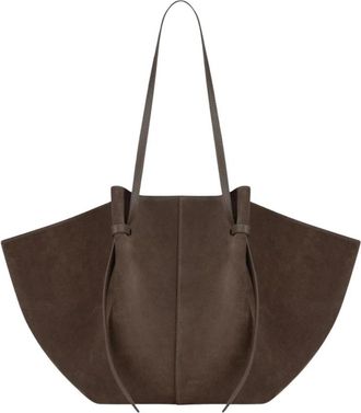 Yuzefi Large Mochi - Dames - Shoppers - Bruin - ONE Size - Su&egrave;de - Tassen