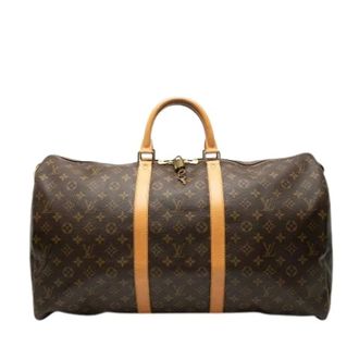 Louis Vuitton Pre-owned Weekend Bags, female, Brown, Size: ONE SIZE Pre-owned Keepall 55