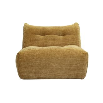 Miliboo Sill&oacute;n Lounge De Tela Efecto Terciopelo Texturizado Bronce Bumpy