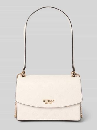 Guess Handtasche mit Label-Applikation Modell PHOEBE in Offwhite, Gr&ouml;&szlig;e 1