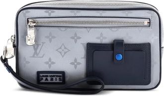Louis Vuitton Alpha Limited Edition Satellite clutch met monogram canvas - Blauw