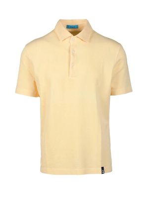 Drumohr Yellow Cotton Polo