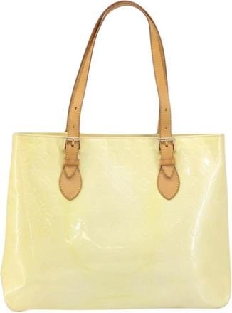 Louis Vuitton Pre-owned Tote Bags, female, Yellow, Size: ONE SIZE Pre-owned Vintage Monogram Vernis Tote Bag