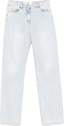 Elisabetta Franchi Lichtblauwe Jeans - Dames - Regular Fit Jeans - Blauw - W32 - Katoen - Jeans