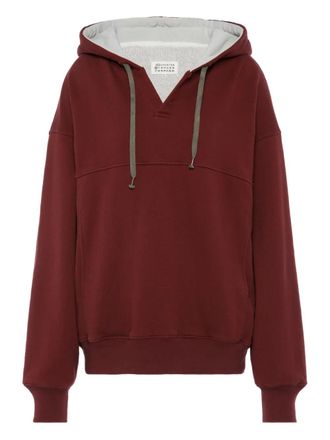 Maison Margiela cotton hoodie - women - Cotton - M - Red