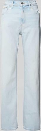 Calvin Klein Jeans Straight Fit Jeans aus Baumwoll-Mix in Hellblau, Gr&ouml;&szlig;e 26/32