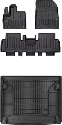 OEM Set 3d Tappetini E Tappetino Per Bagagliaio Fiat E-doblo Dal 2022 2/3 1/3