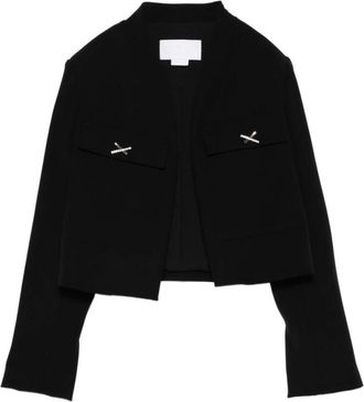 Genny Jassen, Dames, Zwart, S, Zwarte Jassen voor Stijlvolle Look