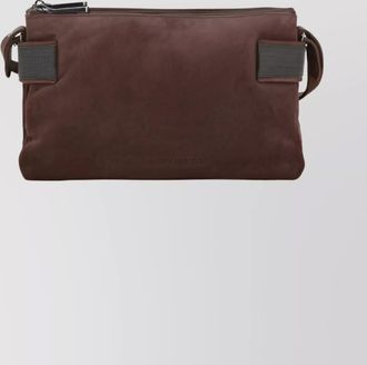Brunello Cucinelli compact suede shoulder bag