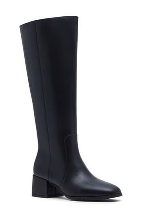 Blondo Flair Waterproof Knee High Boot in Black Leather at Nordstrom Rack, Size 9.5