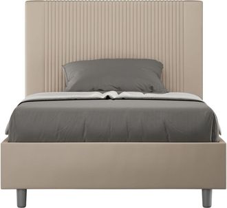 Les Tendances Les Tendances - Letto una piazza e mezza rivestito in Similpelle con cuscini xl - antea large - Dimensione Rete: 120x210 - Tipologia Letto: Con Rete