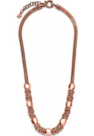 Folli Follie Womens 1N14T036R Ladies Necklace - Rose Gold Stainless Steel - One Size