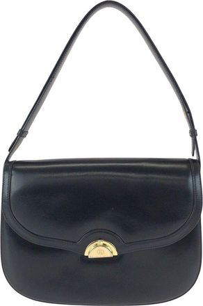 Gucci Black Leather Shoulder Bag (Authentic Pre-Loved)