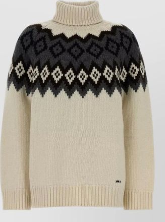 Prada turtleneck knitwear long sleeves patterned design