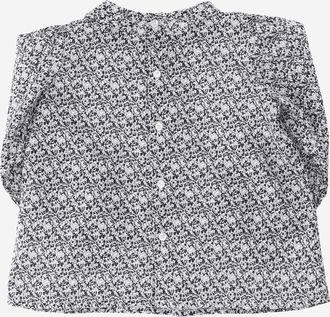 BONPOINT Girls Cotton Blouse With Floral Pattern Multicolour Blouses And Shirts