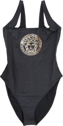 Versace Badmode, Dames, Zwart, L, Slip-On Strandbadpak