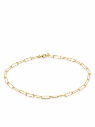 Monica Vinader Alta textured chain anklet - Gold