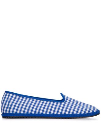 Vibi Venezia check-print loafers - Blue