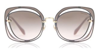 Miu Miu MU54SS DHOAD5 Womens Sunglasses Gold Size 64